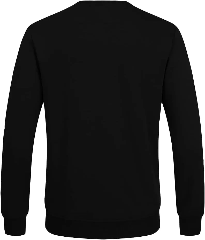 FASKUNOIE Men's Fleece Sweatshirts Warm Sherpa Lined Heavy Thicken Underwear Winter Crewneck Pullover Tops Shirts