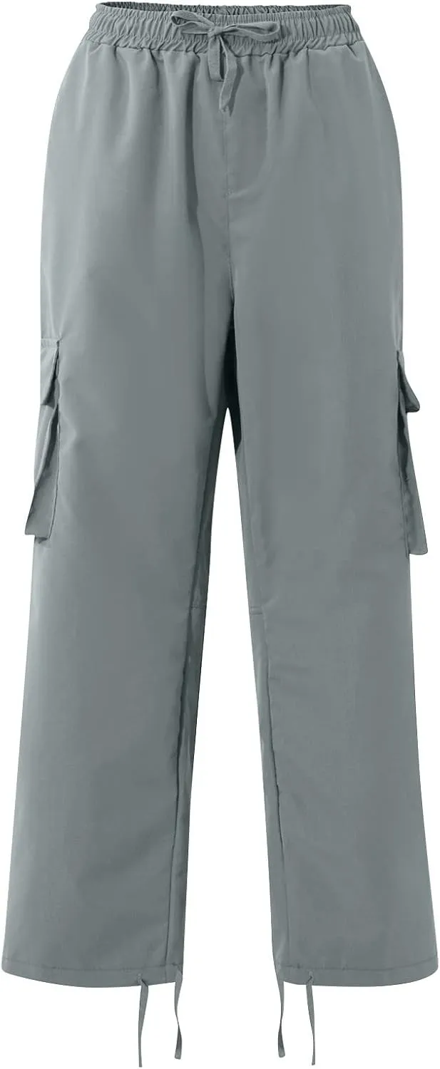 FONMA Mens Cargo Pants with Drawstring Hiking Pants Work Hiking Pants Tactical Pants Joggers Travel Pants Multi Pockets