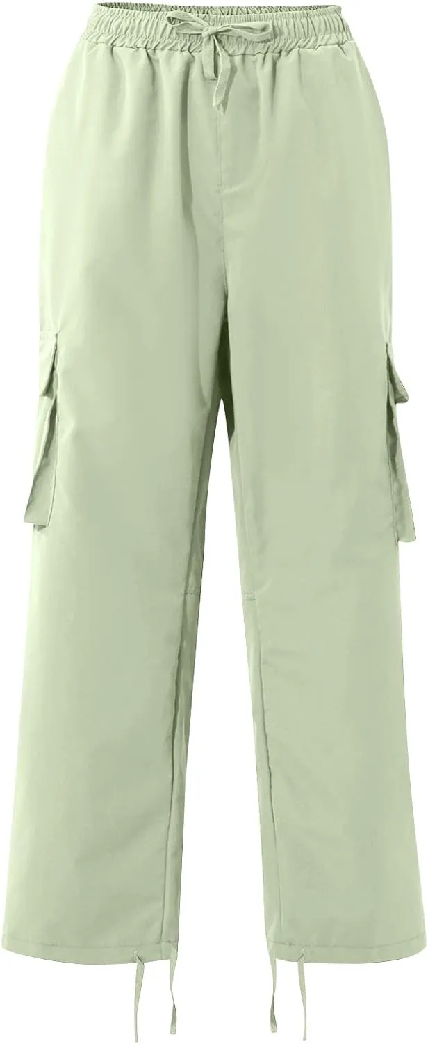 FONMA Mens Cargo Pants with Drawstring Hiking Pants Work Hiking Pants Tactical Pants Joggers Travel Pants Multi Pockets