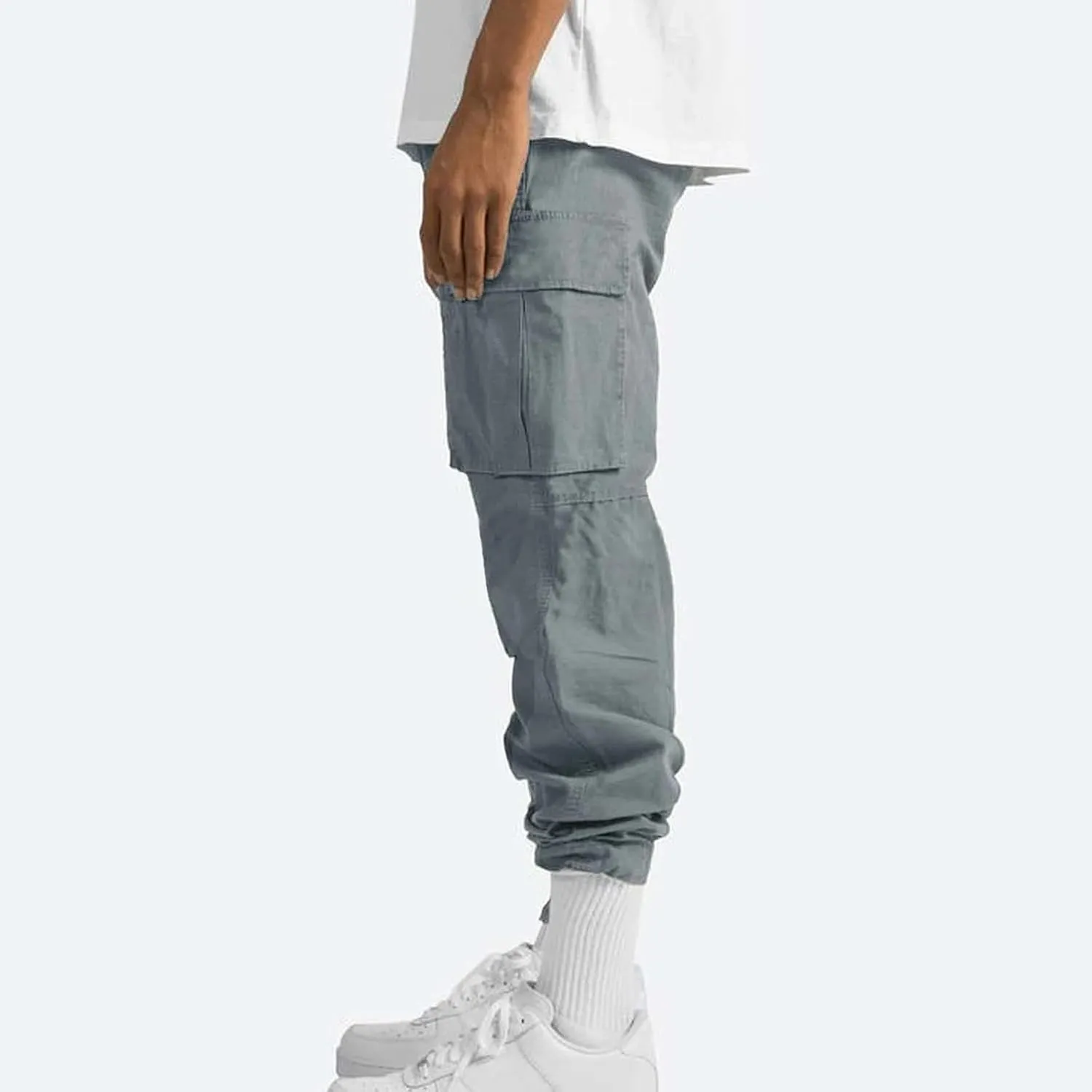 FONMA Mens Cargo Pants with Drawstring Hiking Pants Work Hiking Pants Tactical Pants Joggers Travel Pants Multi Pockets