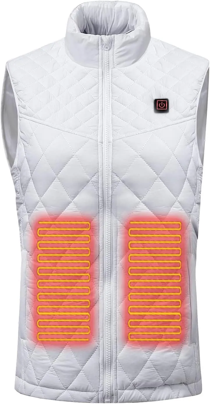 FZVYD Heated Vest for Men Women USB Rechargeable Heated Jackets for Winter Outdoor Warming Gilet Unisex Lightweight Coats