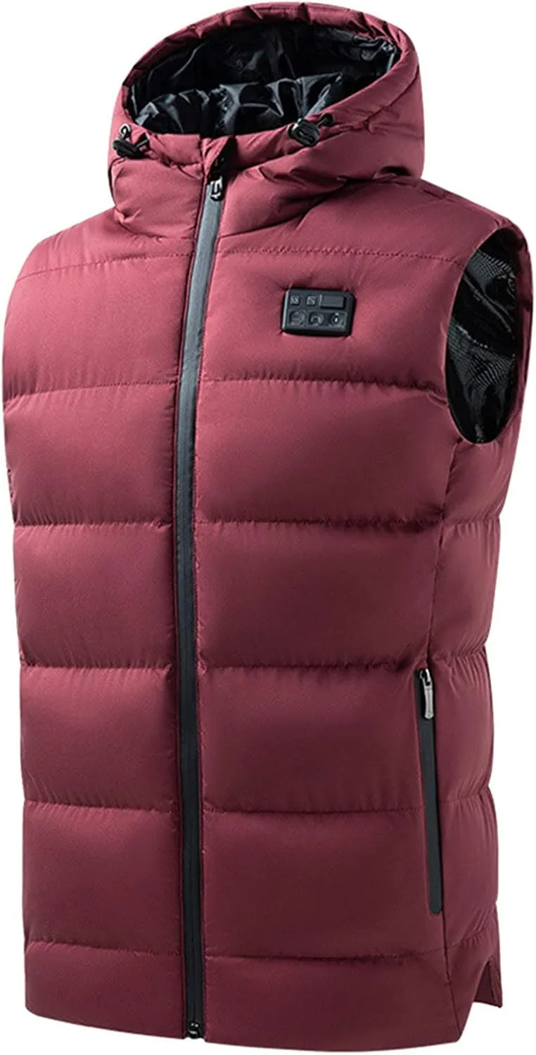 FZVYD Heated Vest for Men Women USB Rechargeable Heated Jackets for Winter Outdoor Warming Gilet Unisex Lightweight Coats