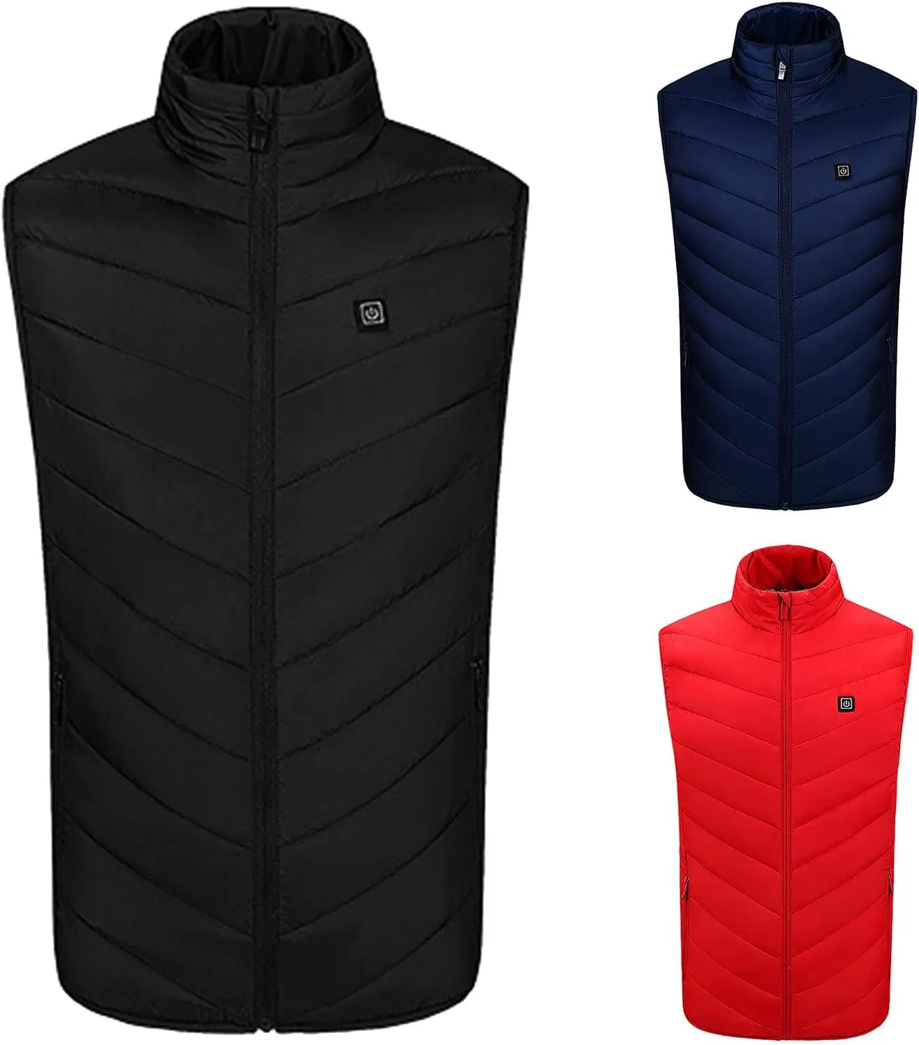 FZVYD Heated Vest for Men Women USB Rechargeable Heated Jackets for Winter Outdoor Warming Gilet Unisex Lightweight Coats