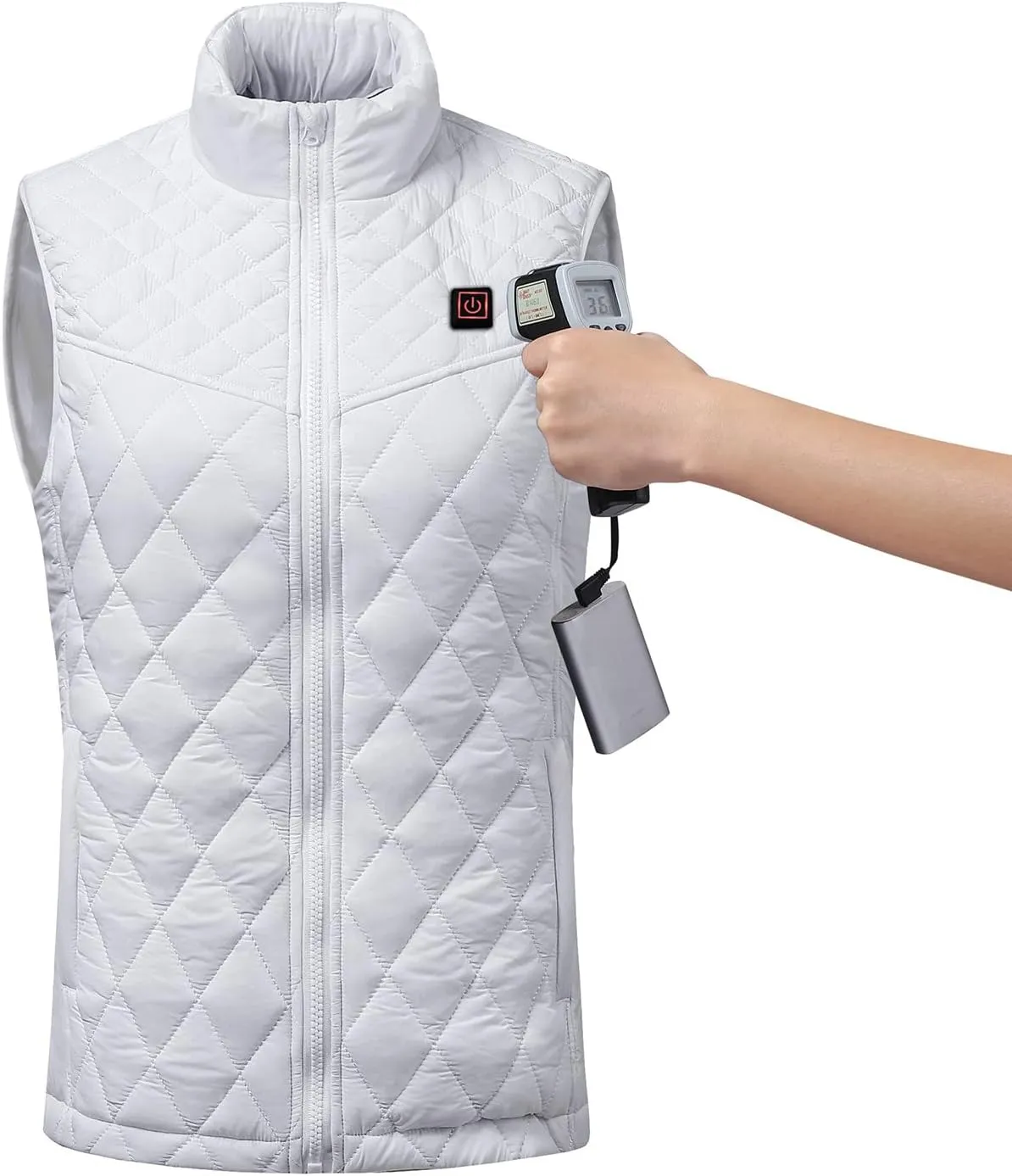 FZVYD Heated Vest for Men Women USB Rechargeable Heated Jackets for Winter Outdoor Warming Gilet Unisex Lightweight Coats