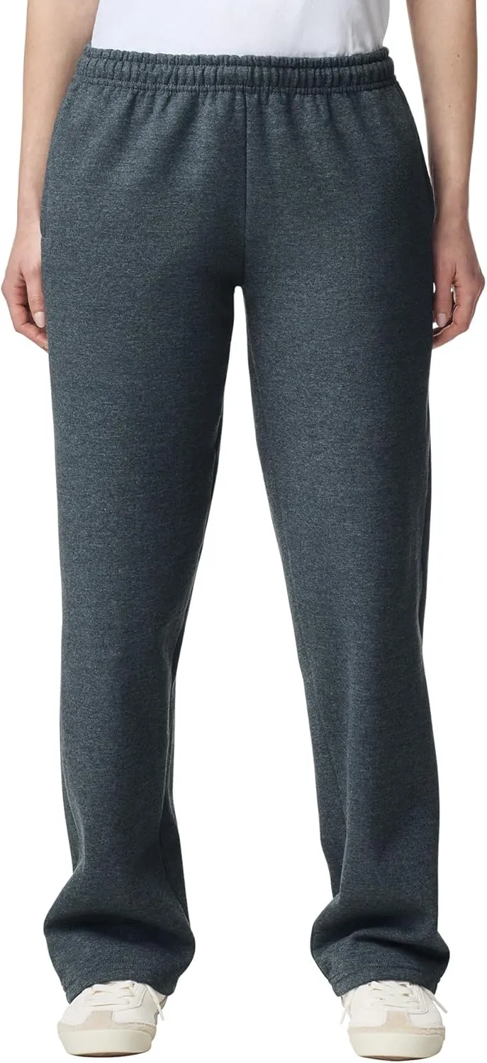 Gildan Adult Fleece Open Bottom Sweatpants with Pockets, Style G18300