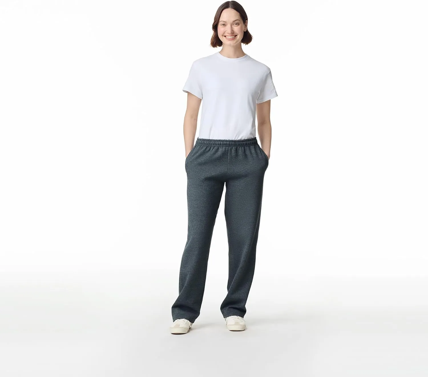 Gildan Adult Fleece Open Bottom Sweatpants with Pockets, Style G18300