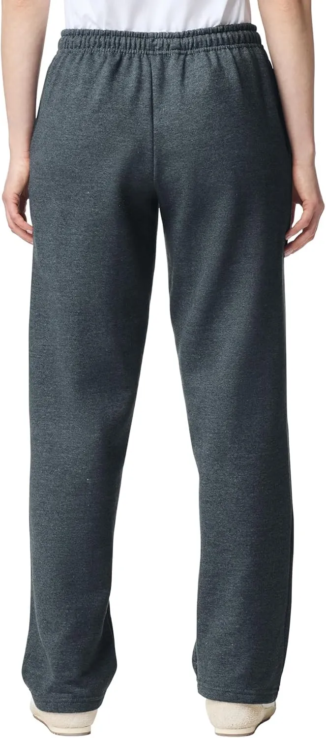 Gildan Adult Fleece Open Bottom Sweatpants with Pockets, Style G18300