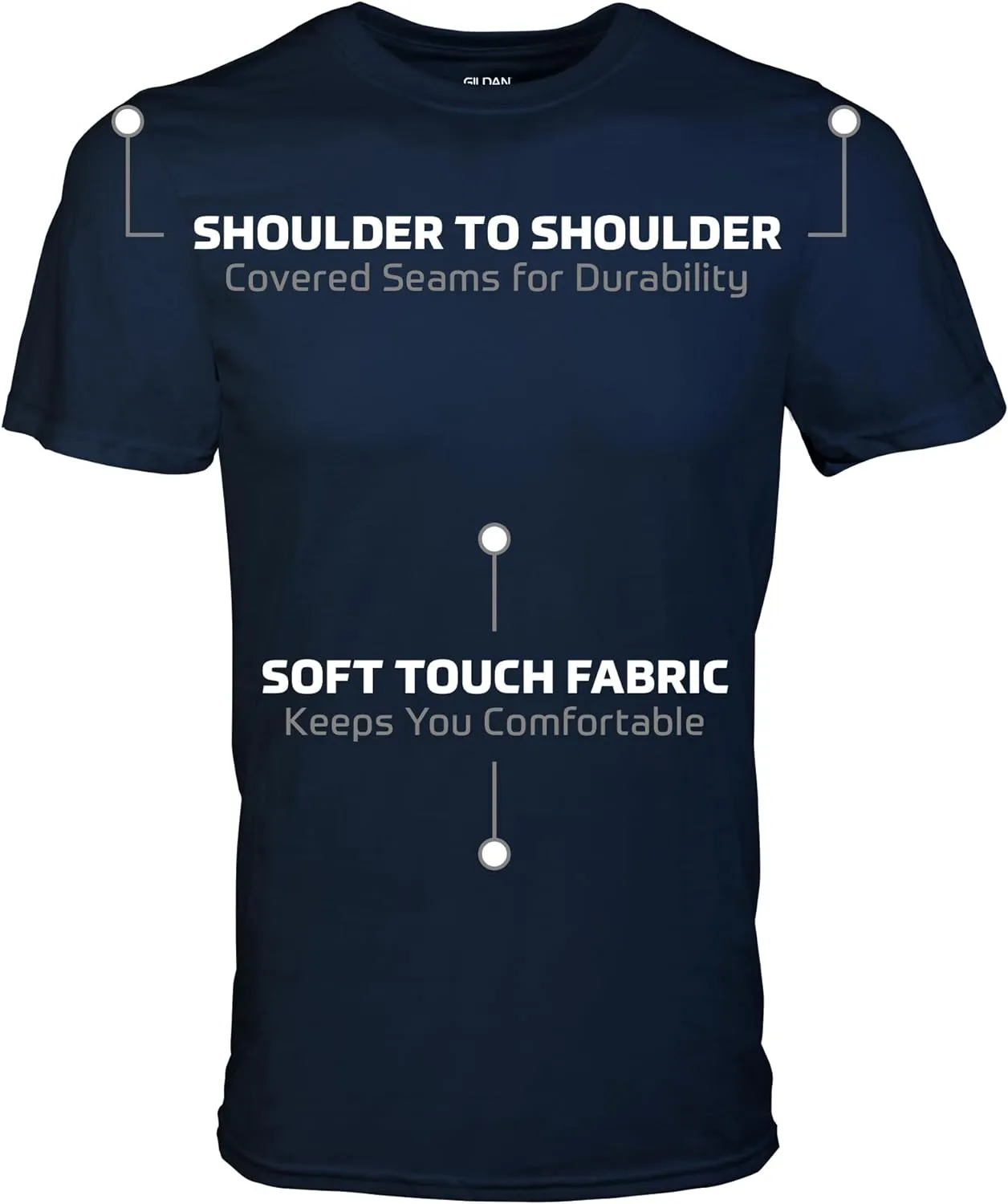 Gildan Men's Crew T-Shirts, Style G1100, Multipack