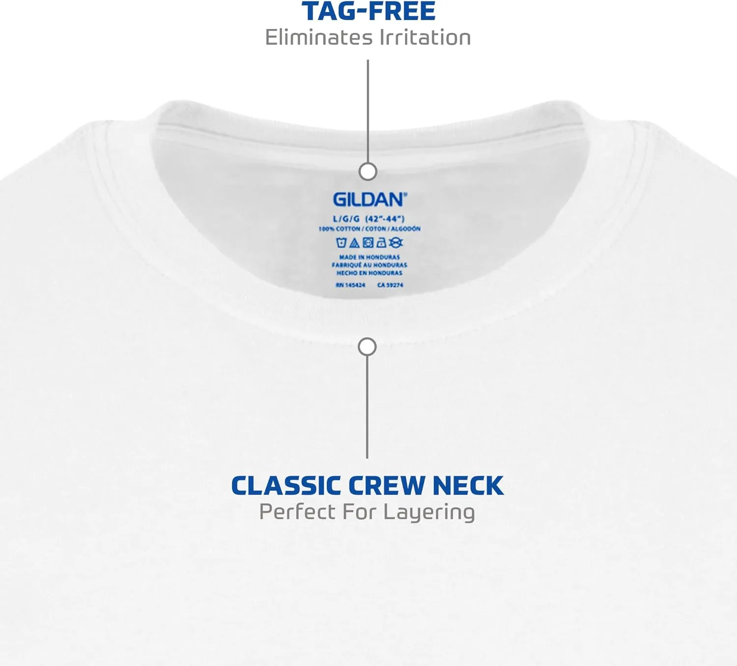 Gildan Men's Crew T-Shirts, Style G1100, Multipack