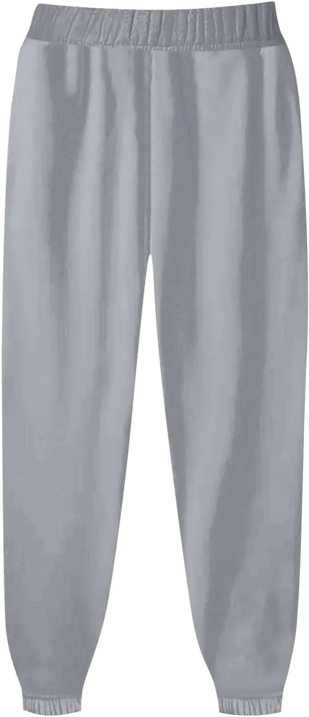Gumipy Sweat Pants for Womens Plus Size Ultra-Soft Solid Joggers with Pockets Baggy Fleece Lined Lounge Pants Activewear