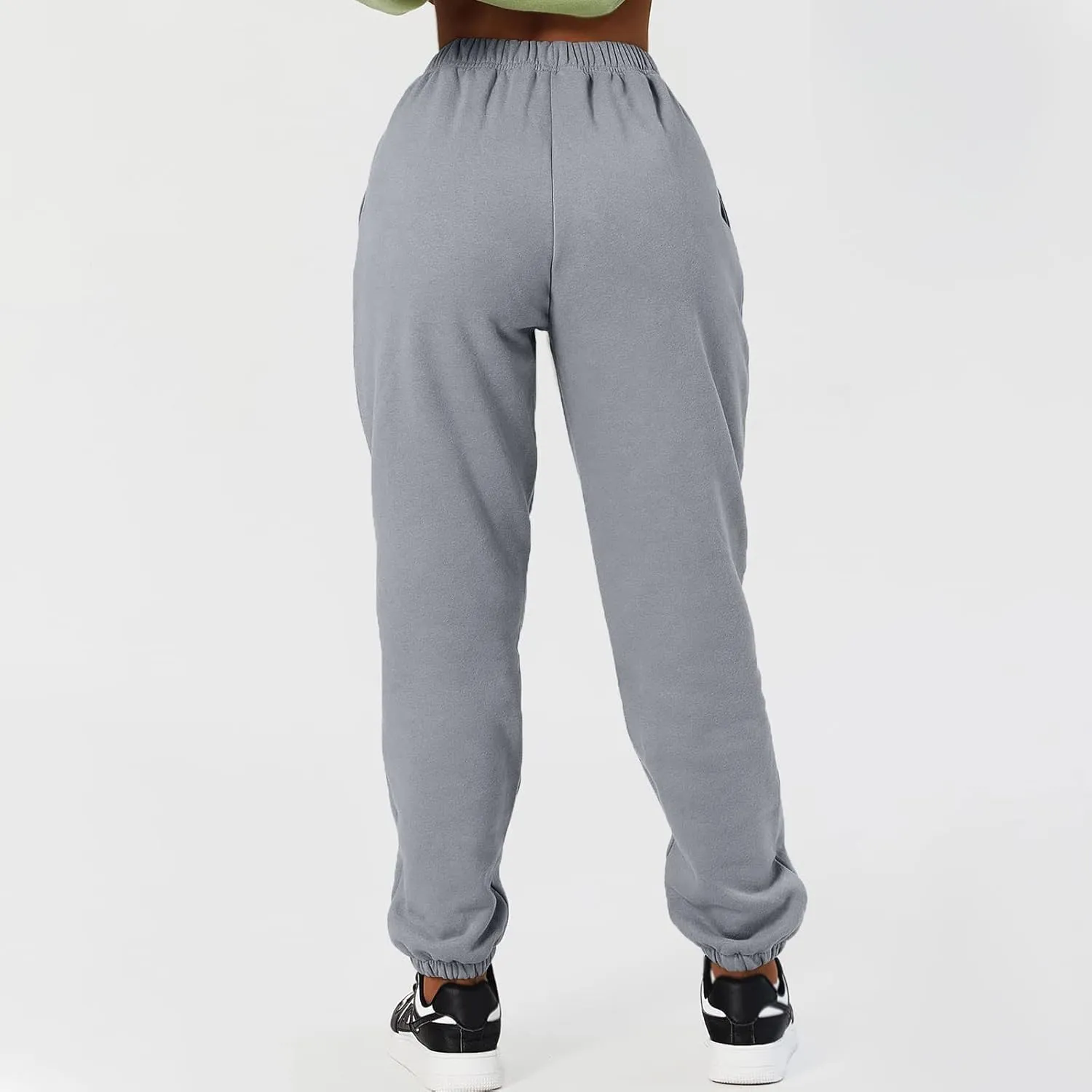 Gumipy Sweat Pants for Womens Plus Size Ultra-Soft Solid Joggers with Pockets Baggy Fleece Lined Lounge Pants Activewear