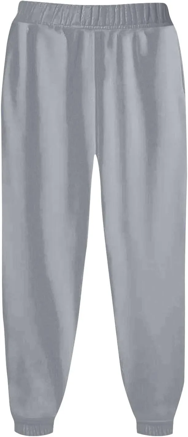 Gumipy Sweat Pants for Womens Plus Size Ultra-Soft Solid Joggers with Pockets Baggy Fleece Lined Lounge Pants Activewear