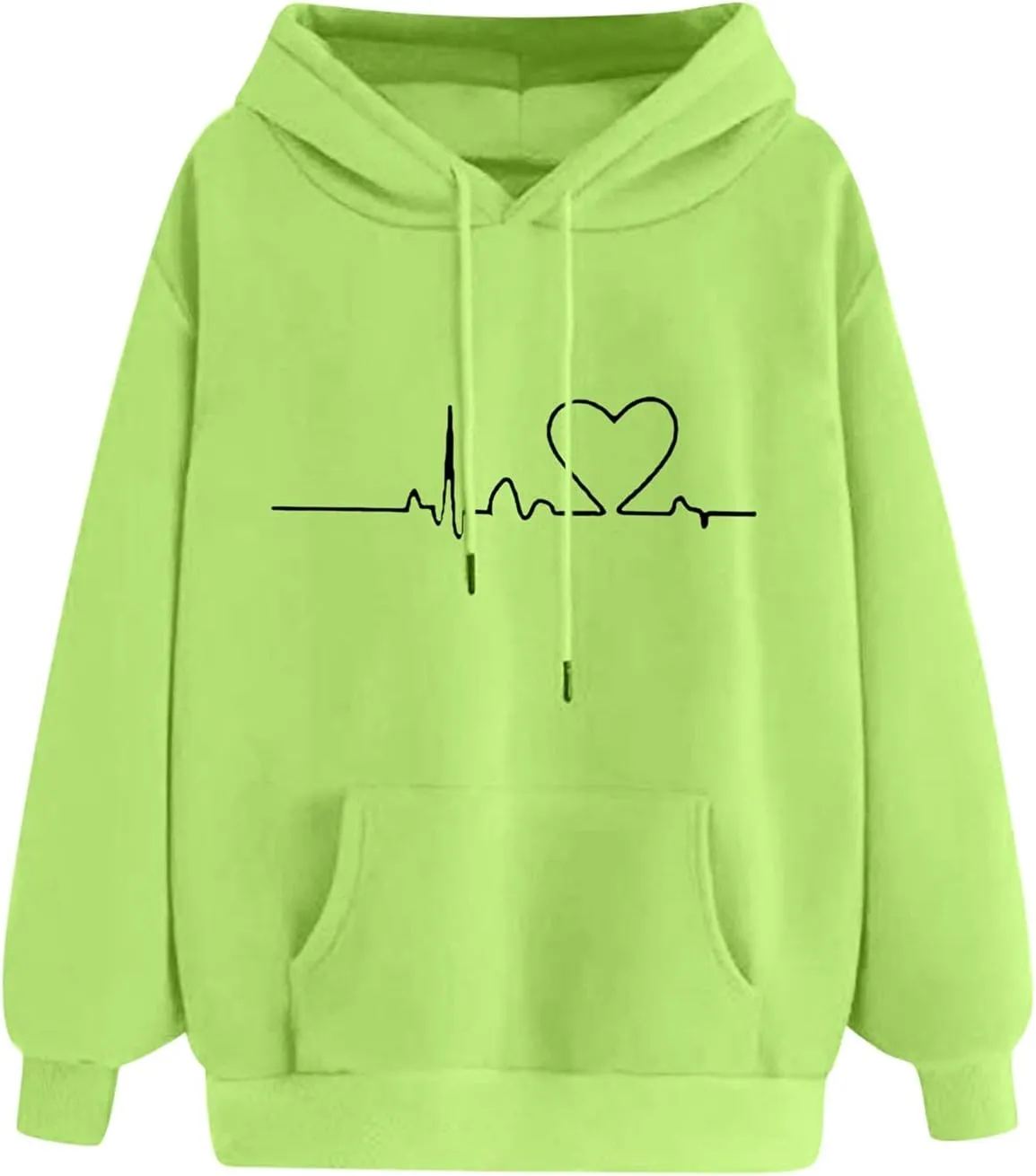 Hasta Womens String Hoodies Sweatshirts with Pockets Oversized Activewear Sweatsuits Print Athleisure Pullover Tops Unisex