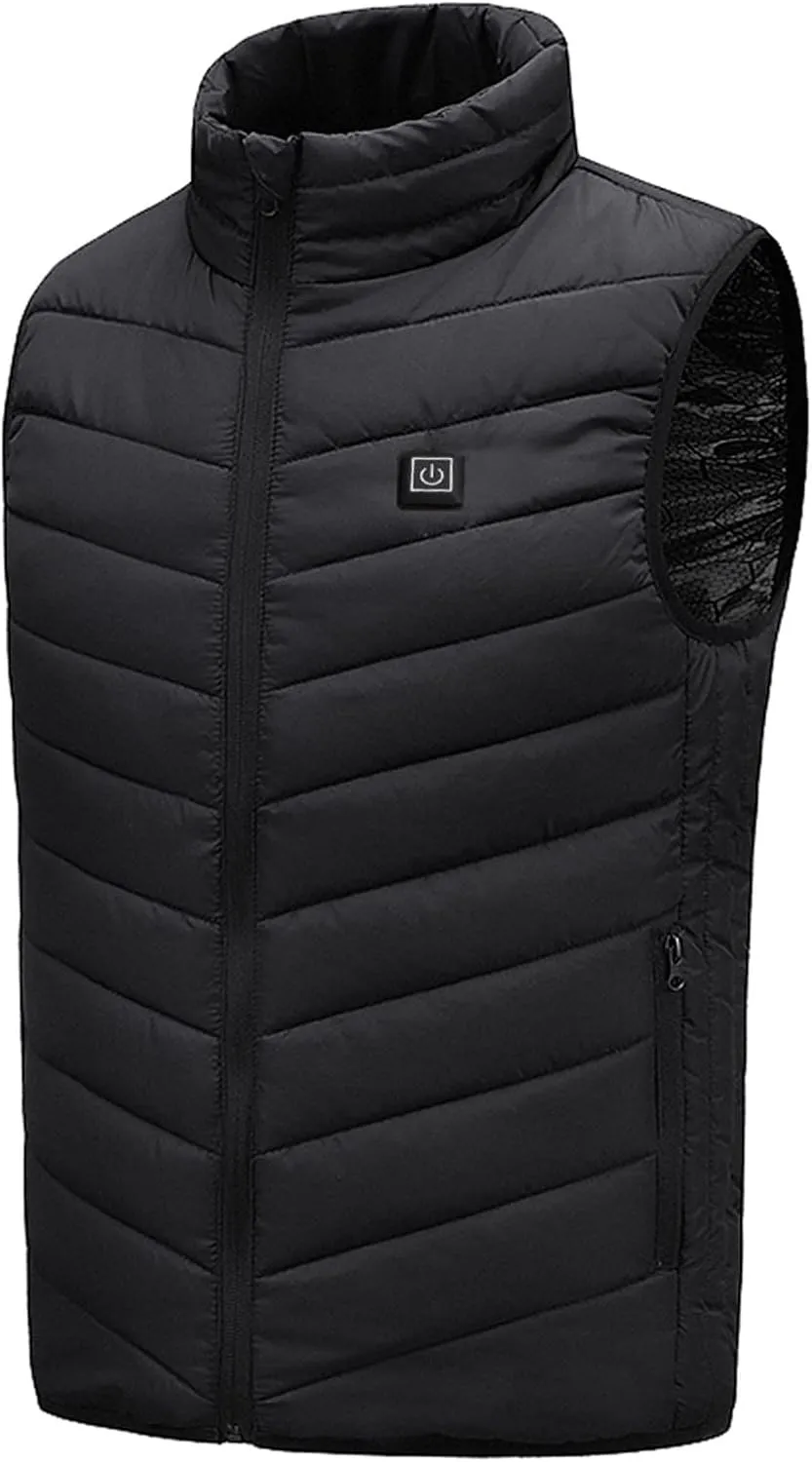 Heated Vest For Men and Women Lightweight Unisex Heating Vest Winter Warm Outdoor USB Charging Electric Heating Vest