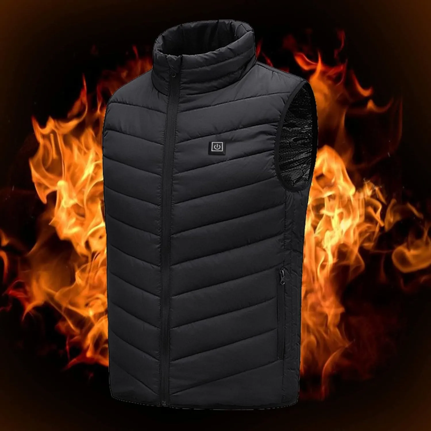 Heated Vest For Men and Women Lightweight Unisex Heating Vest Winter Warm Outdoor USB Charging Electric Heating Vest