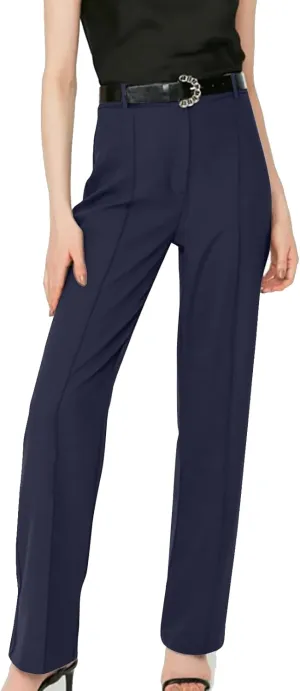 High Waisted Dress Pants Womens Classic Fit Straight Leg Trousers Pants Business Casual Pants Office Work Suit Pants