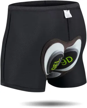 JEPOZRA Men's Cycling Underwear Shorts 3D Padded Bike Shorts Breathable Quick Dry Pants