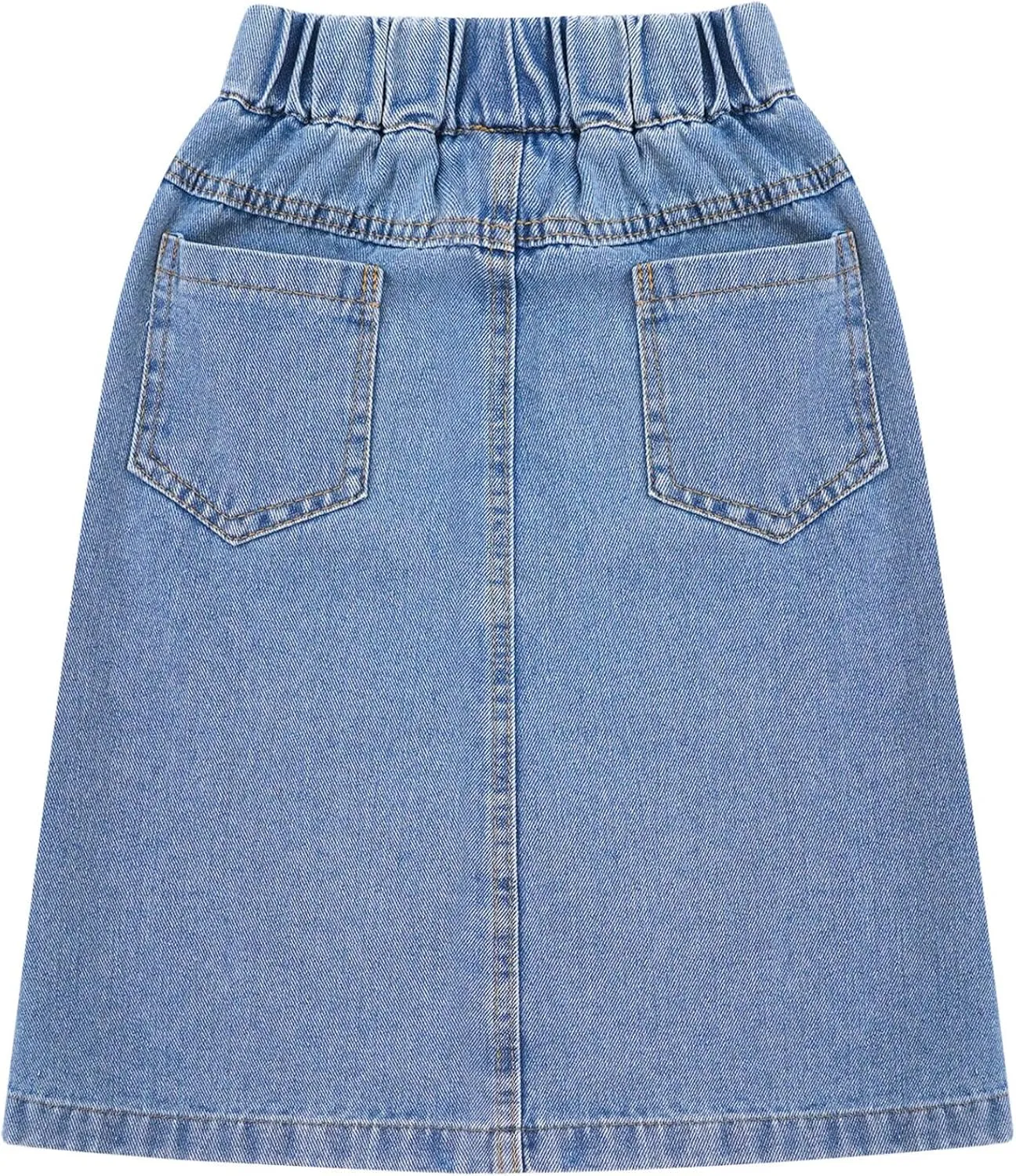 Kids Girls Denim Skirts Long Pencil Jean Skirt Cargo Skirt Summer Casual Denim Skirt