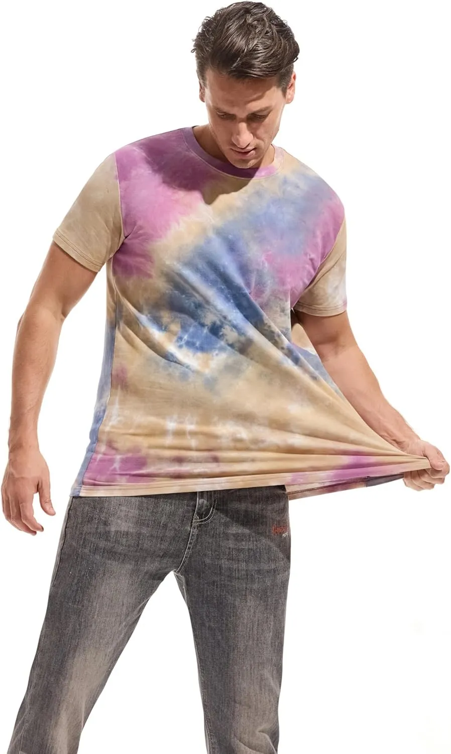 KLIEGOU Mens Hipster Hiphop Tees - Fashion Print T-Shirts