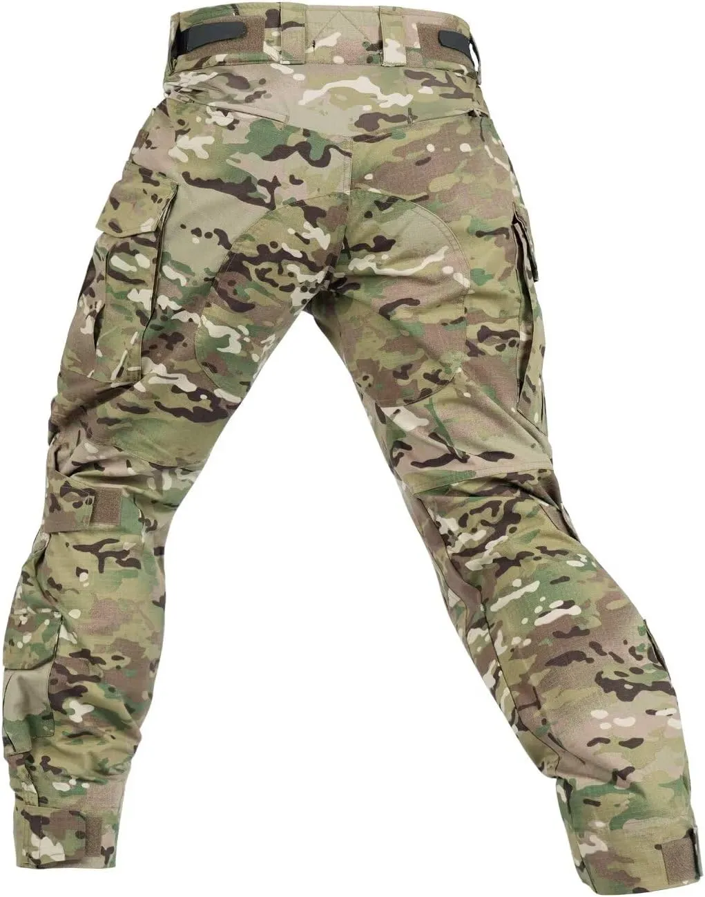 KOCTHOMY Men’s Hiking Pants,Waterproof Tactical Pants,Outdoor Camo Cargo Pants, Multi-Pocket Work Pants with Knee Pads.