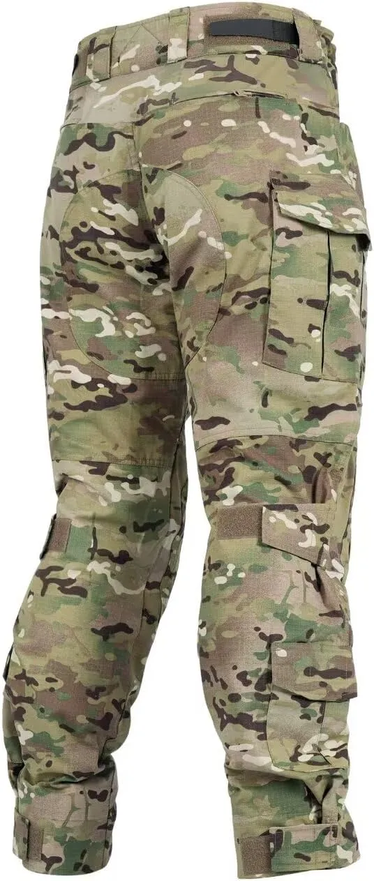 KOCTHOMY Men’s Hiking Pants,Waterproof Tactical Pants,Outdoor Camo Cargo Pants, Multi-Pocket Work Pants with Knee Pads.
