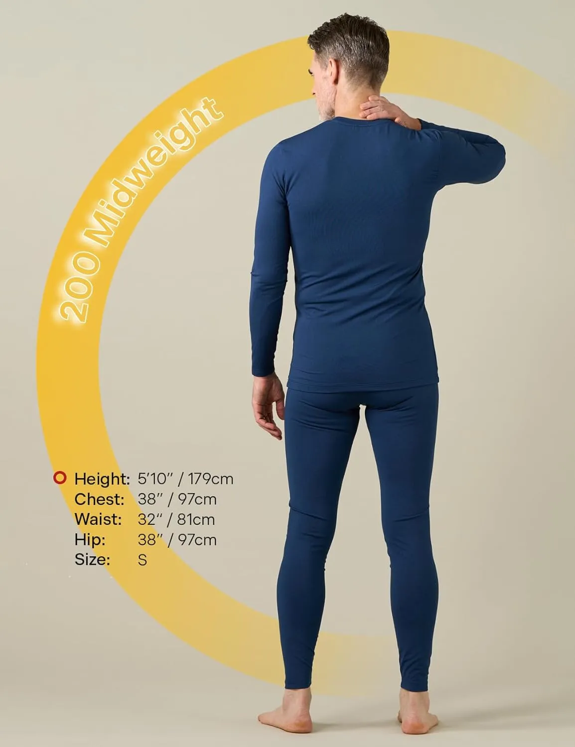 LAPASA Men's Thermal Underwear Set Soft Fleece Lined Long Johns Light/Mid/Heavy Weight Base Layer Top & Bottom M11/M24/M57