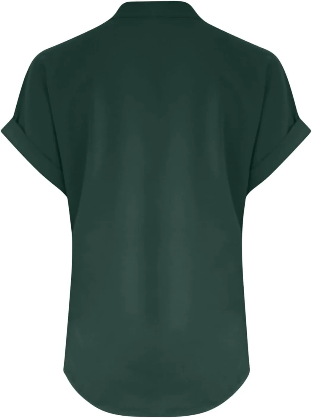 Linen Top for Women Plus Size Button Down Shirts Rolled Short Sleeve Blouse Cotton V Neck T Shirt Summer Travel Tees