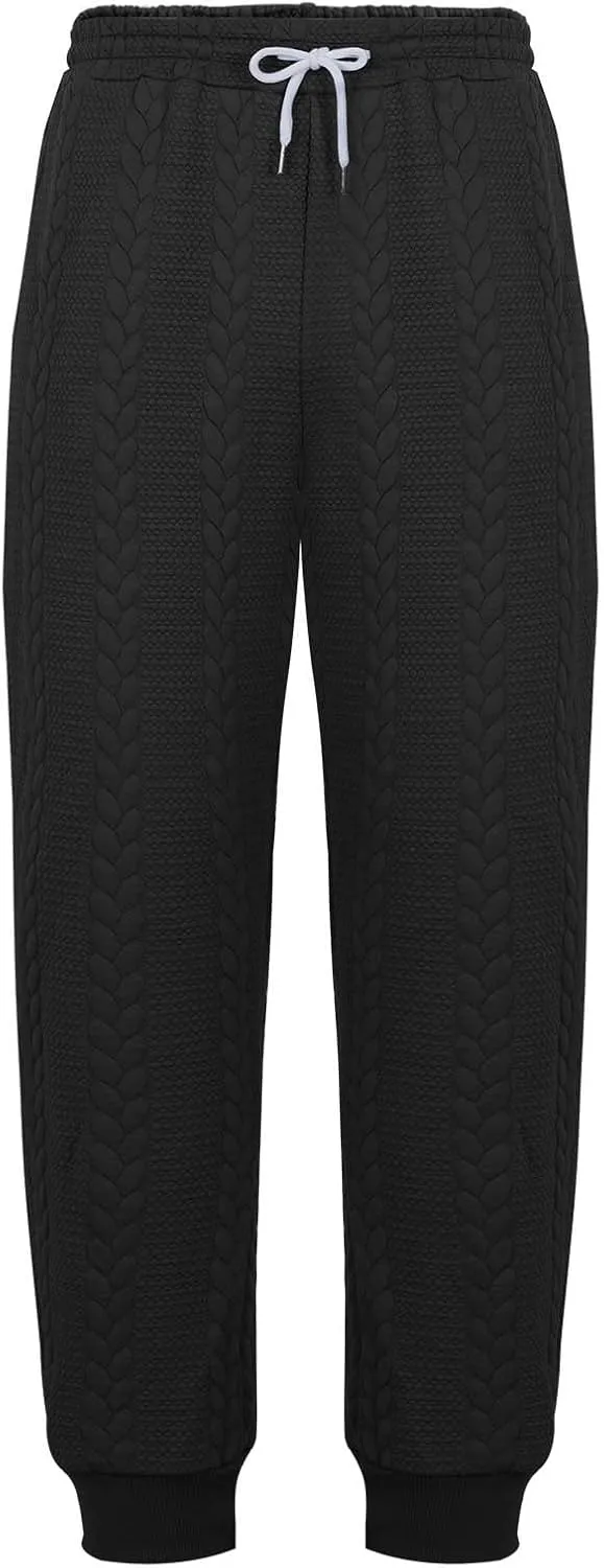Loose Elastic Waist Sweatpants Men Casual Fashion Pants Athletic Comfy Pants Fall Solid Color Pants Travel Pants