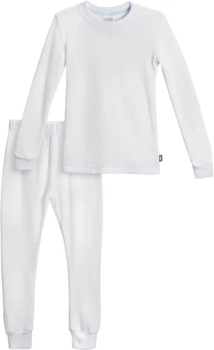 Made in USA Boys Thermal Cotton Underwear Set Long Soft Breathable Base Layer, SPD Sensory