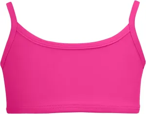 Made in USA Girls Bikini Top for Girls UPF50  Sun Protection Toddler Bathing Suit Rash Guard for Beach Pool Swimwear
