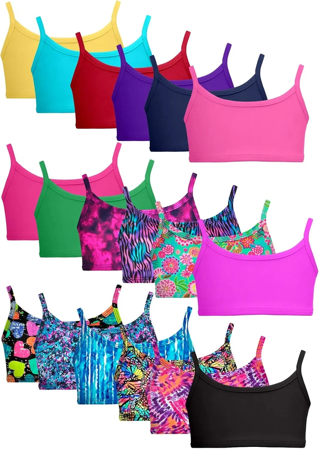 Made in USA Girls Bikini Top for Girls UPF50  Sun Protection Toddler Bathing Suit Rash Guard for Beach Pool Swimwear