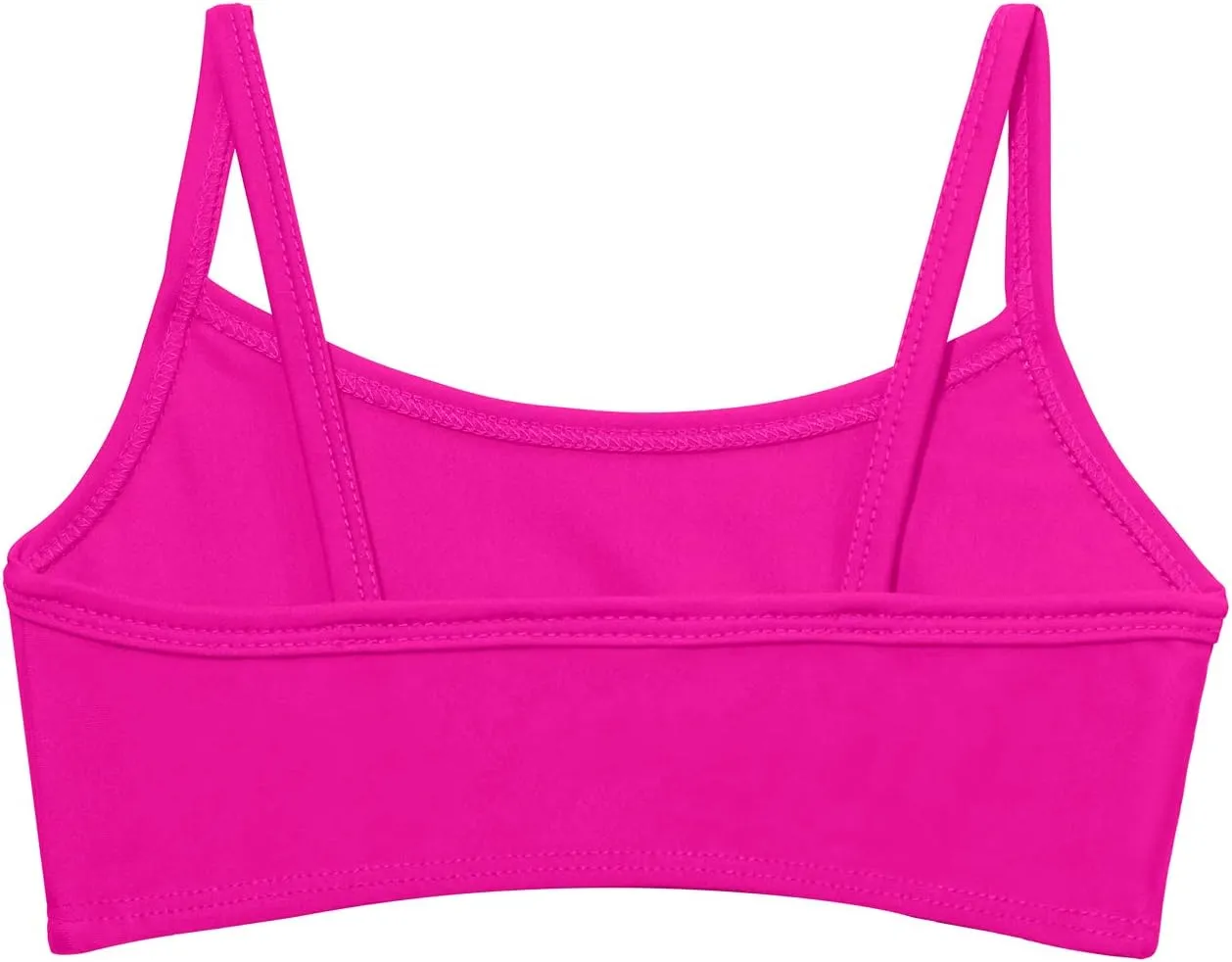 Made in USA Girls Flounce Bikini Top UPF50  Sun Protection Toddler Bathing Suit Rash Guard for Beach Pool Swimwear