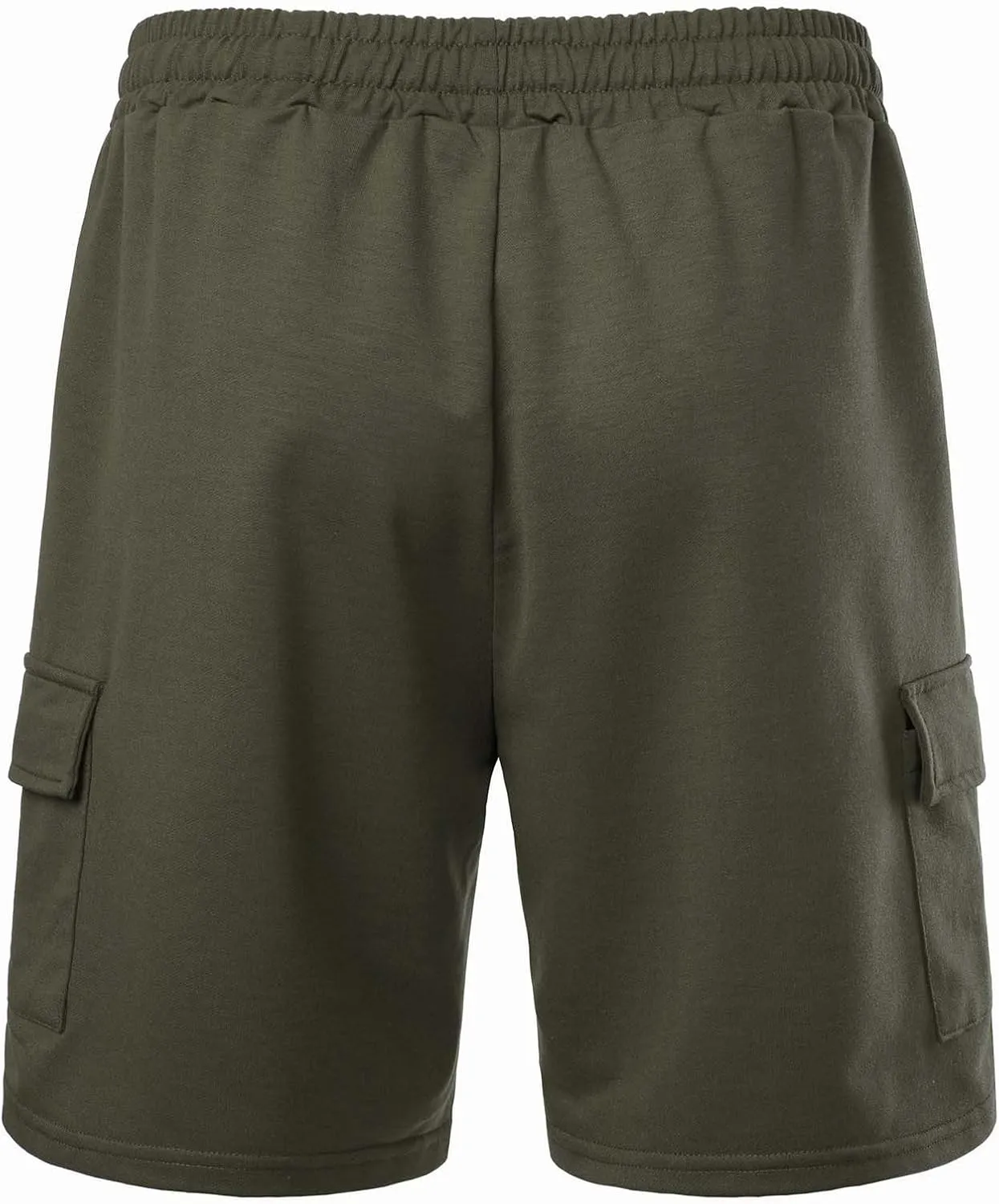 Men Elastic Waist Athletic Shorts with Drawstring Sports Gym Running Pants Quick Dry Workout Summer Activewear