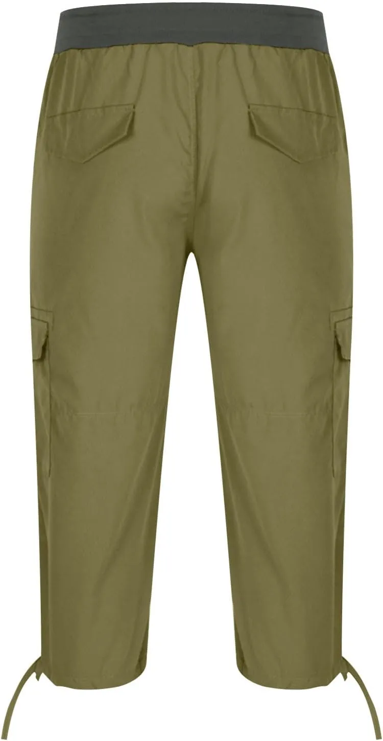 Men Hiking Pants Tactical Cargo Pants Mens Lightweight Work Pants Travel Pants for Men with Multi Pockets