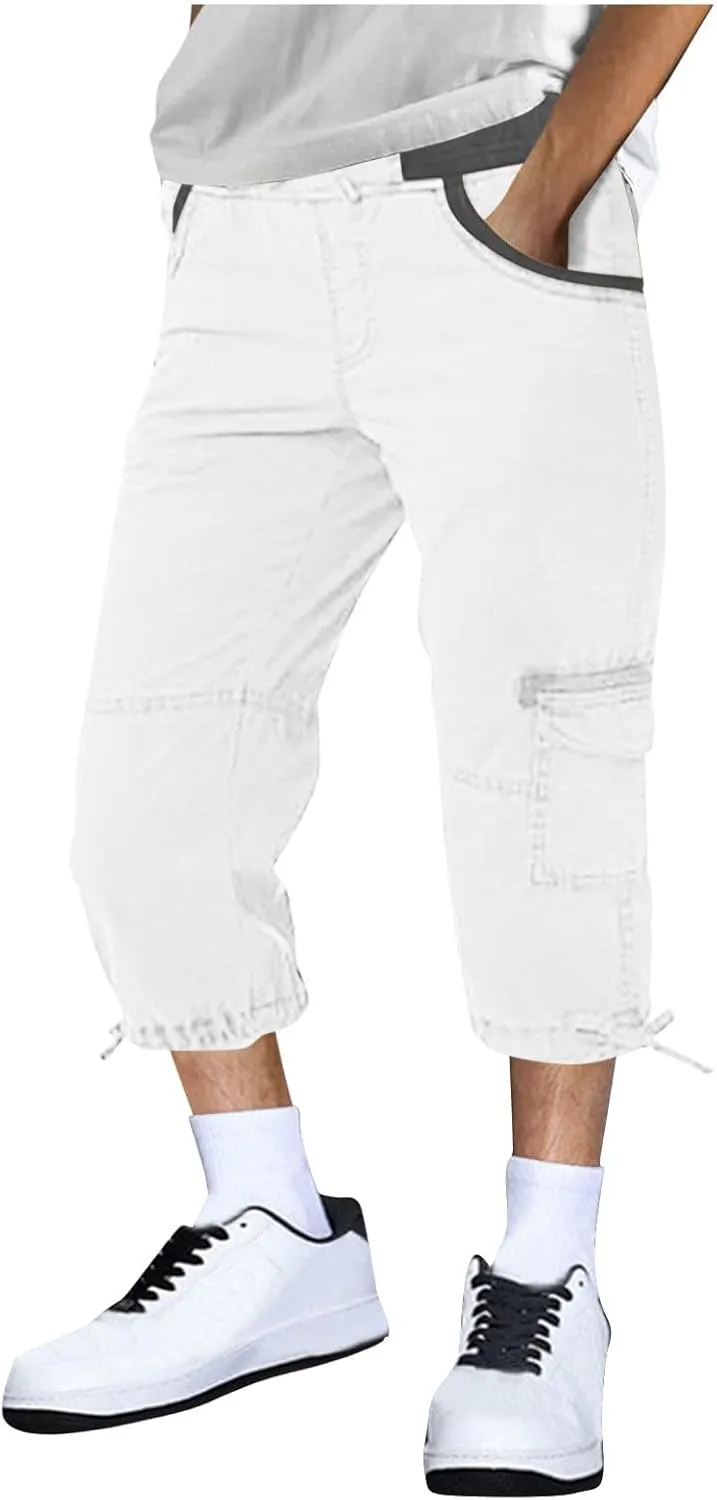 Men Hiking Pants Tactical Cargo Pants Mens Lightweight Work Pants Travel Pants for Men with Multi Pockets