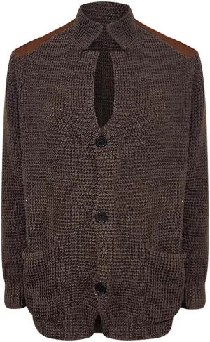 Mens 2023 Patch Cardigan Sweater Button Down Cardigan Cable Knit Knitwears Lightweight Long Sleeve V-Neck Cardigans