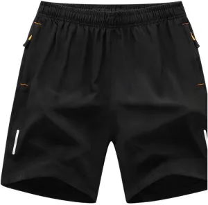 Men's Athletic Shorts with Pockets and Elastic Waistband Quick Dry Workout Shorts Men's Running Shorts