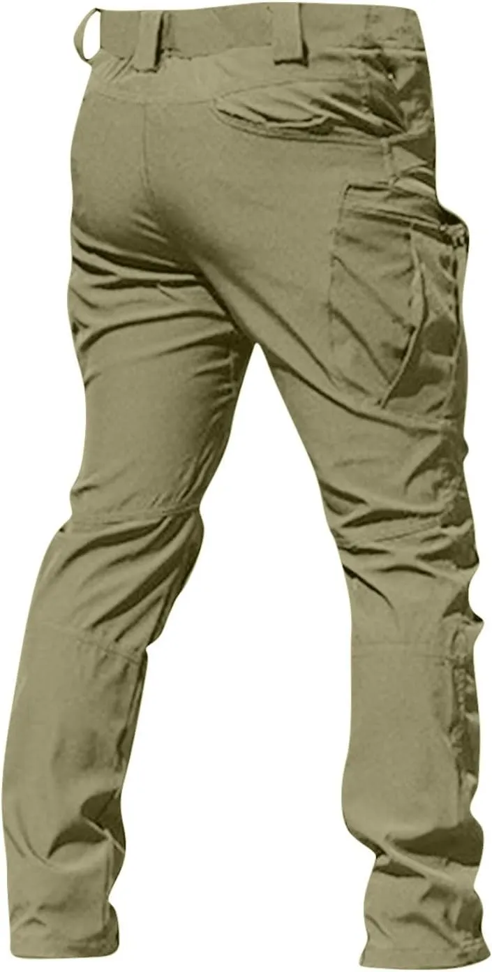 Mens Cargo Pants Baggy Ripstop Pants Multi Pockets Outdoor Work Hiking Pants Match Mens Wild Cargo Pants