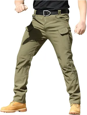 Mens Cargo Pants Baggy Ripstop Pants Multi Pockets Outdoor Work Hiking Pants Match Mens Wild Cargo Pants