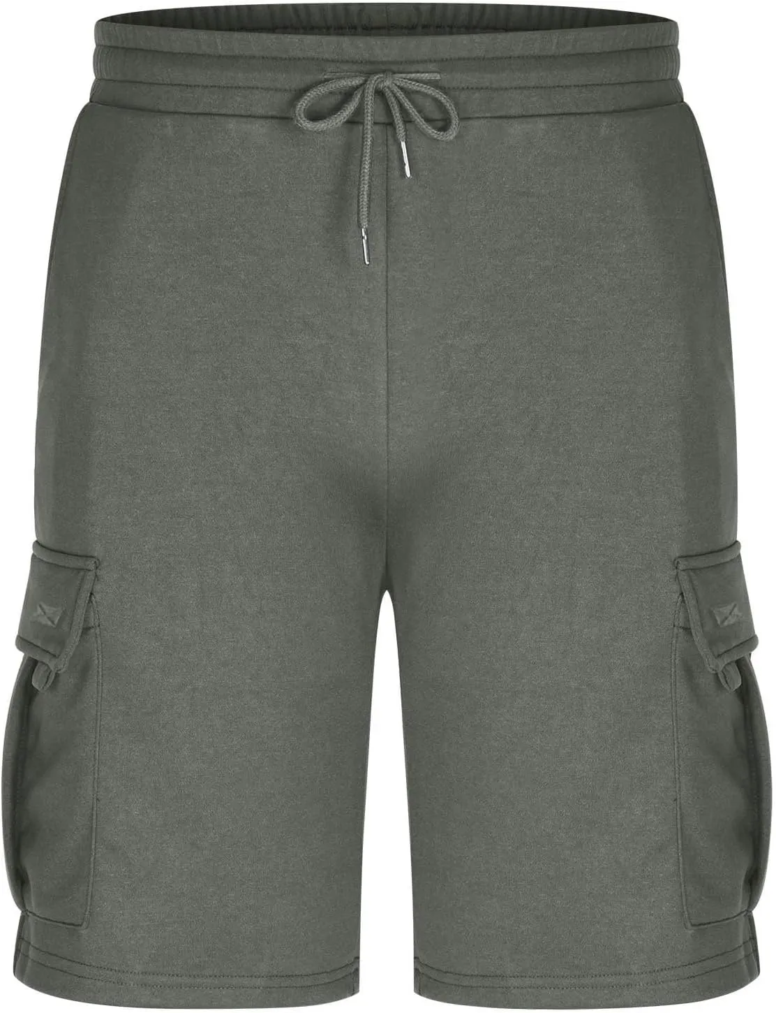 Men's Cargo Shorts Athletic Workout Gym Shorts Quick Dry Lightweight Drawstring Running Activewear with Pockets