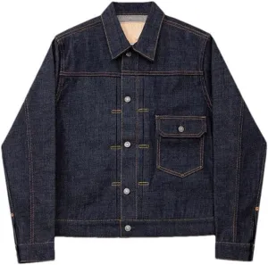 Mens Denim Trucker Jackets Single Breasted Solid Long Sleeve Casual Denim Outerwear
