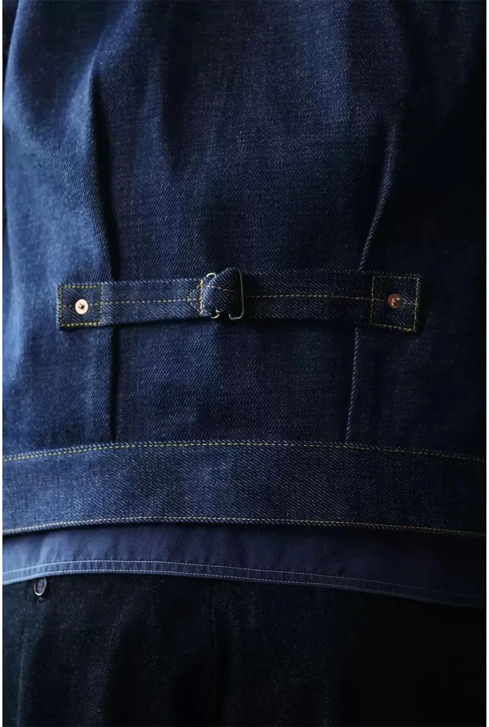 Mens Denim Trucker Jackets Single Breasted Solid Long Sleeve Casual Denim Outerwear