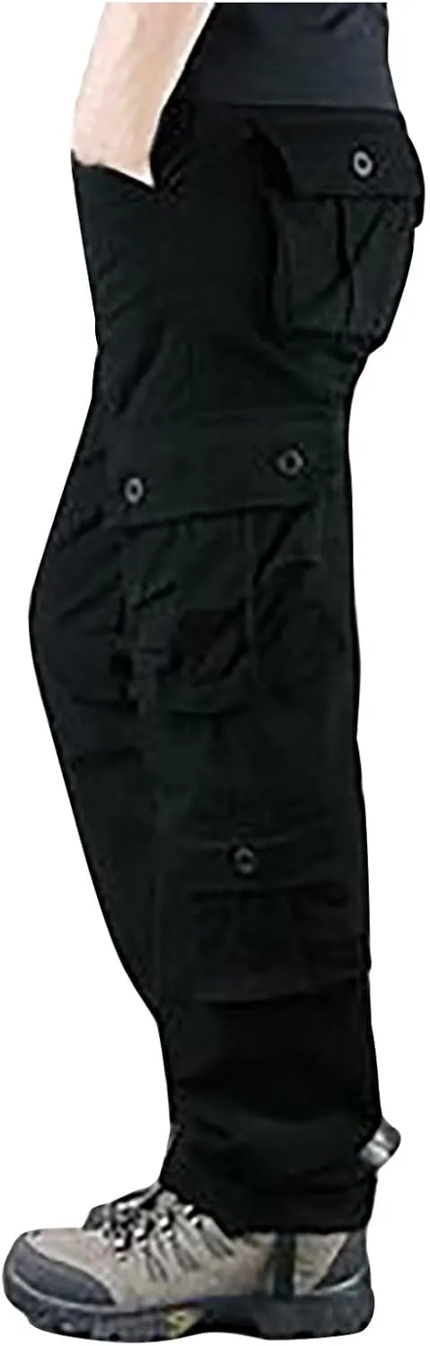Men's Hiking Pants Tactical Mens Cargo Pants Casual Military Lightweight Work Pants Outdoor Multi-Pocket Pants