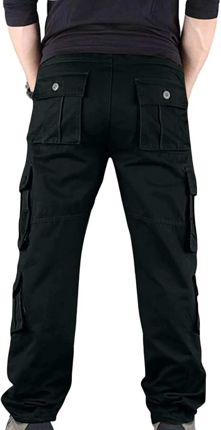Men's Hiking Pants Tactical Mens Cargo Pants Casual Military Lightweight Work Pants Outdoor Multi-Pocket Pants