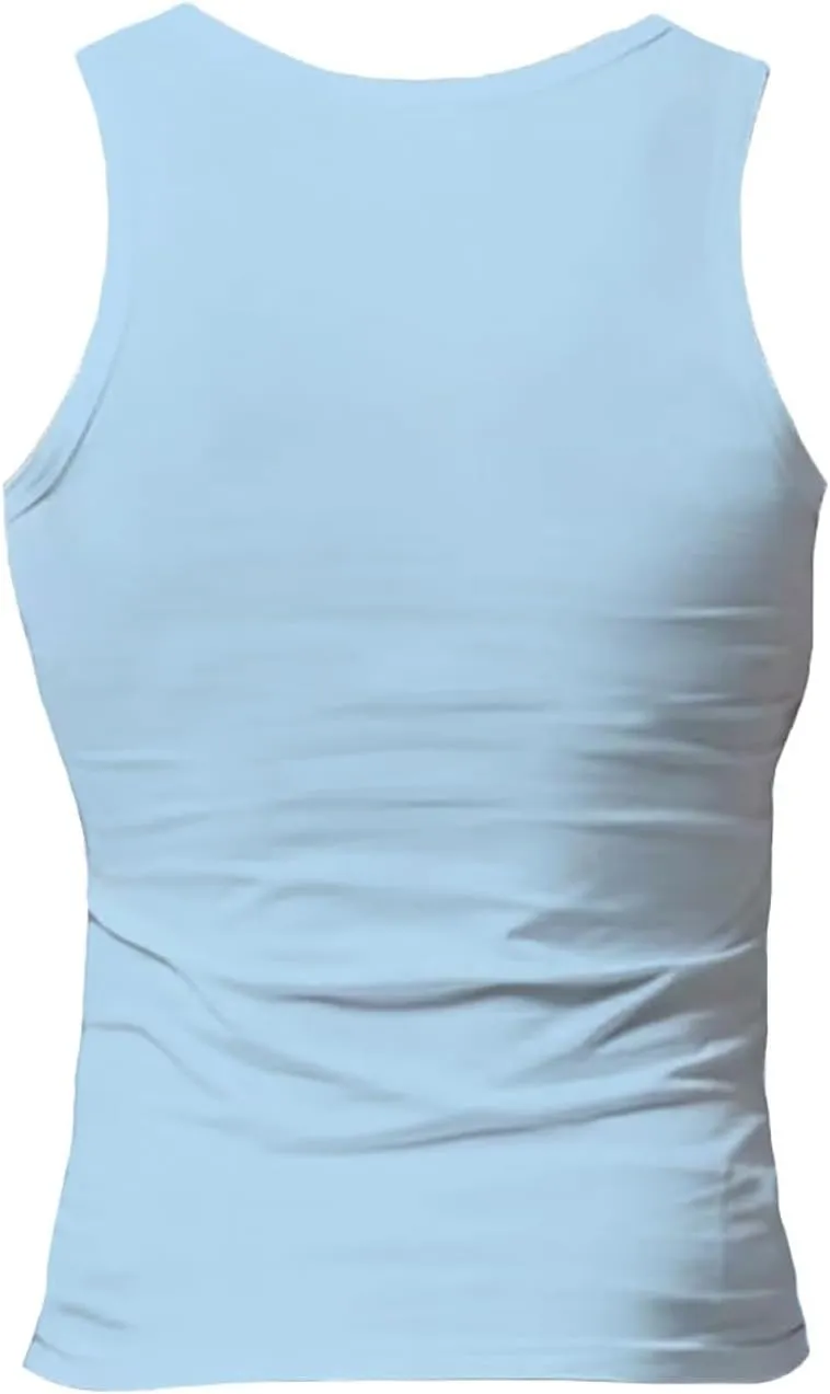 Mens Knit Sleeveless Tank Tops Shirt Cardigan Sleeveless Shirt Men'S Sports Tops Bodybuilding Fitness Sleeveless
