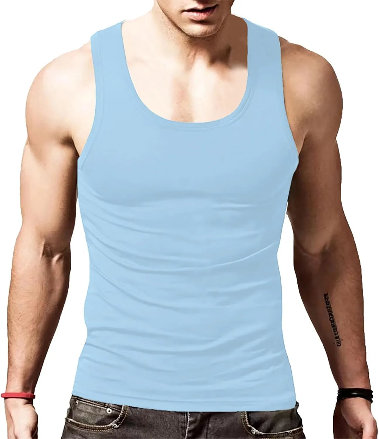 Mens Knit Sleeveless Tank Tops Shirt Cardigan Sleeveless Shirt Men'S Sports Tops Bodybuilding Fitness Sleeveless