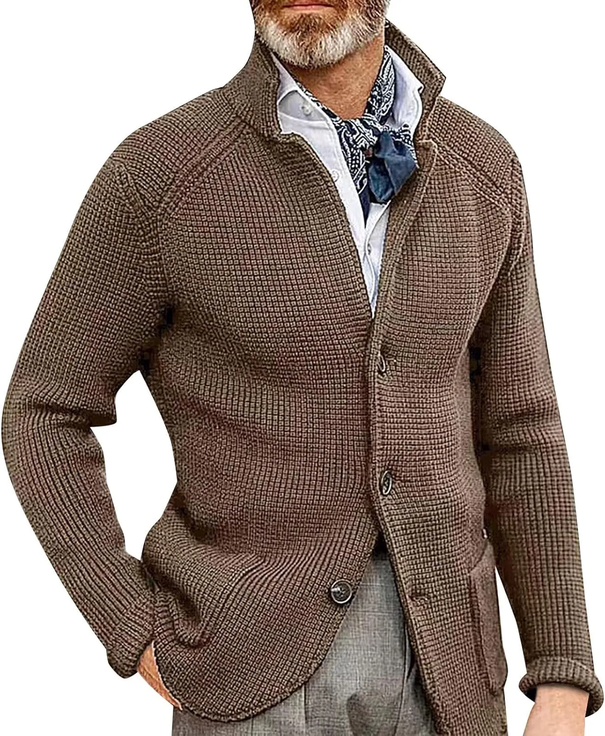 Mens Lightweight Cardigan Sweater Button Down Knitted Sweaters Long Sleeve Knitted Cardigans Cardigan Sweater Overcoats