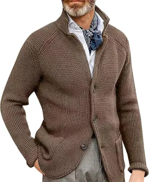 Mens Lightweight Cardigan Sweater Button Down Knitted Sweaters Long Sleeve Knitted Cardigans Cardigan Sweater Overcoats