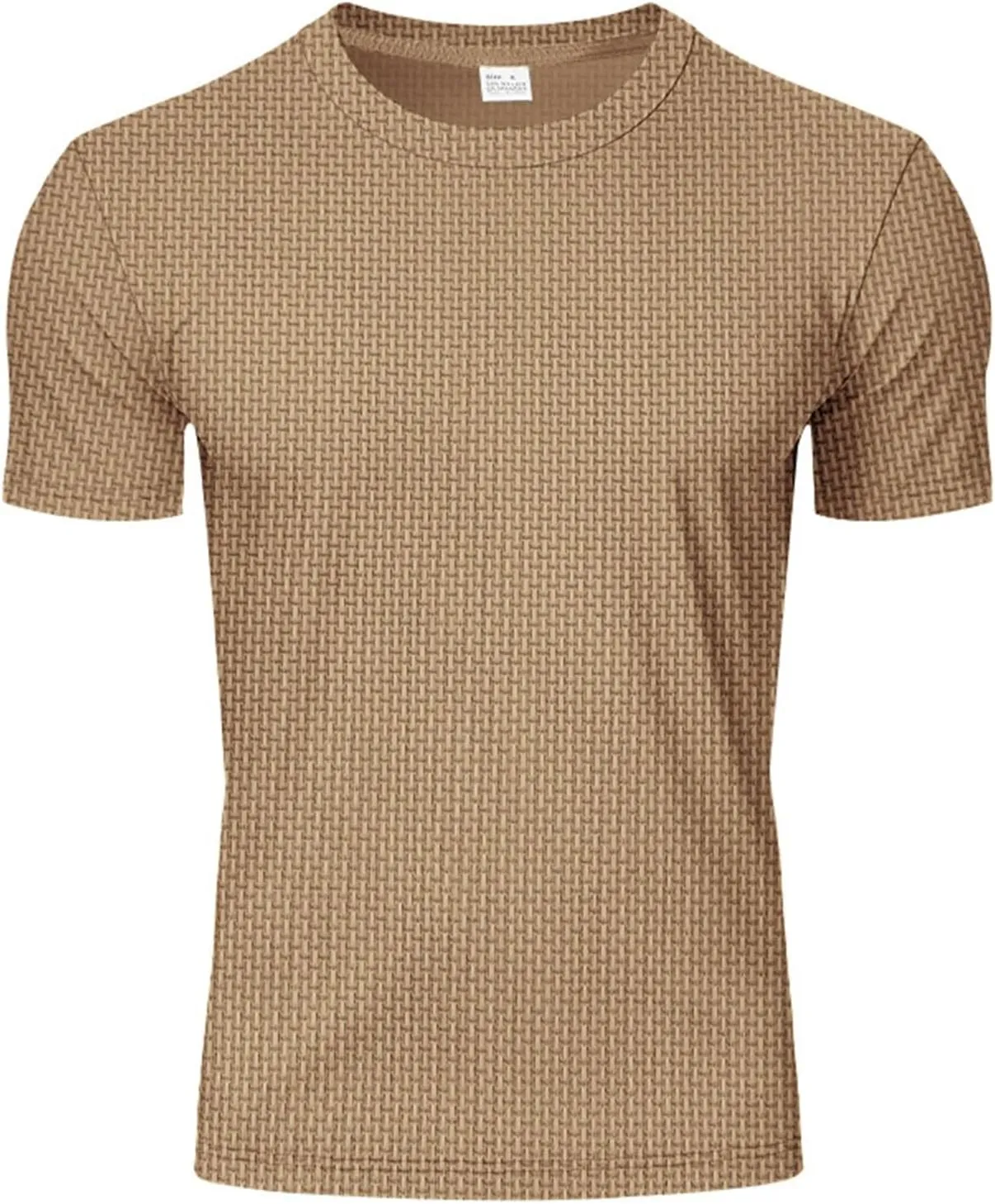 Men's Muscle T-Shirts Stretch Slim Short Sleeve Bodybuilding Gym Tees Thin Breathable Quick Dry Athletic Hipster Shirt