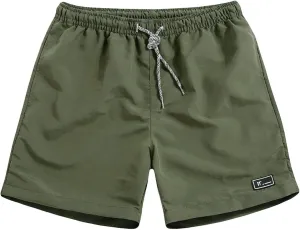 Mens Quick Dry Activewear Workout Shorts Summer Beach Fashion Casual Solid Shorts Elastic Waist Drawstring Pants
